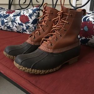 LL bean boots, 8” and practically new